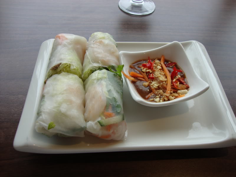 Photograph of summer rolls
